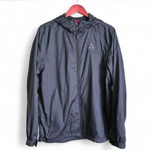 Gerry Lightweight Hooded Windbreaker Jacket Black M